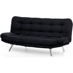 Canapea Trendy Misa Negru, extensibila (3 locuri)