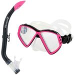 Accesoriu pentru înot AquaLung Set masca + tub inot CUB COMBO SN trans / pink