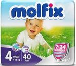 Molfix подгузники Maxi 4, 7-18кг. 40 шт