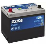 Автомобильный аккумулятор Exide EXCELL 12V 70Ah 540EN 270x173x222 +/- (EB705)