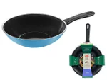 Сковородa WOK Ballarini Caprera 28cm, индукция, синий