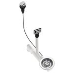Sifon pentru chiuvetă bucătărie Helika-AquaSanita AQF-002V Stainless Steel + Plastic