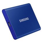 .500GB (USB3.2/Type-C) Samsung Portable SSD T7 , Blue (85x57x8mm, 58g, R/W:1050/1000MB/s)