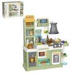 Bucătărie și veselă de jucărie Essa 8086B Micul chef, bucătărie interactivă cu accesorii, 64elem
