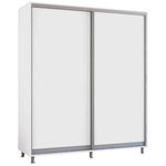 Dulap Mobildor-Lux Aron cu uși glisante (230x60x210H cm) Alb Brilliant