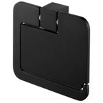 Держатель бумаги Bisk 02961 cu husa FUTURA black satin