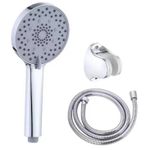 Набор для душа Hydro S Aquafix 17 cu 3 funcții + furtun inox 1.5m, cromat (0103232)