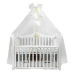 Кроватка PernaMea Baldachin Premium Pompom Ivory (PM.101301/3)
