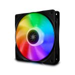 PC Case Fan Deepcool CF 120, 120x120x25mm, 17.8-27dB, 56.5CFM, 500-1500RPM, Hydro Bearing, RGB LED
