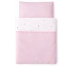 Lenjerie de pat pentru copii Veres VR 153.1.34 Бело-розовая с сердечками (90x110/40x60) (3ед.)