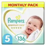 Подгузники Pampers Premium Care Box 5 (11-16 кг), 136 шт.