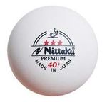Мячики для настольного тенниса (3 шт.) Nittaku Premium 3*** 550851 white (9263)