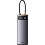 USB Hub Baseus WKWG070013 4in1 Type-C to 4+USB-A, Metal Gleam Series, Space Gray
