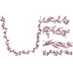 Декор Promstore 49326 с листьями 170cm, розовая