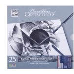 Набор  Black & White Box, 25 предметов,  CRETACOLOR