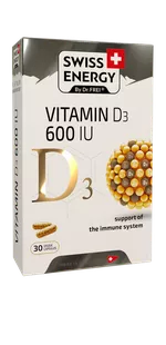 SWISS ENERGY VITAMIN D3 600 IU.BLISTER, N30