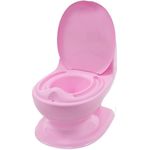 Oală Nuby NV07007 Горшок музыкальный Мой первый туалет (18 м+) розовый