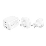 Încărcător cu fir Belkin WCH016HQWH 100w 2C1A Wall Charger with interchangable plug tips UK, EU, US