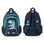 Детский рюкзак St.RIGHT 57771 Ghiozdan scolar 27x17x39cm, Blue T-Rex