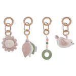 Игрушка-подвеска Premaman PEVH2L-ROC-UNQ Set 4 jucarii de agatat Promenade Bucolique Roz