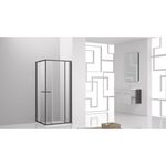 Cabină de duș miscellaneous GRSF 90x 90x200 MATTE BLACK 8mm