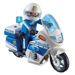 Set de construcție Playmobil PM6923 Police Bike with LED Light