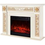 Șemineu electric ArtFlame Versailles maxi & Mirabella, 1010x1400x330 mm, Fildeş