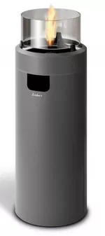 Încălzitor de exterior Enders Semineu pe gaz Nova Led L, Grey/Black (560530)