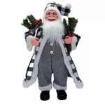 Новогодний декор Promstore 01871 Mos Crăciun, 60cm, Nordic Style cu crengi de brad