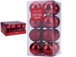 Набор шаров 16X50mm, красные в коробке, 3 дизайна