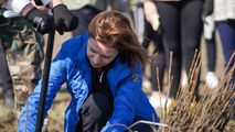 Sandu a plantat copaci în Găgăuzia, alături de studenții de la Comrat