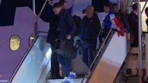 Reacția suporterilor la întoarcerea echipei Franței, după înfrângere