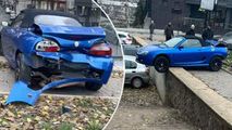 Accident pe o stradă din Chișinău: Două mașini parcate, lovite