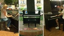 Un pian stradal, instalat în centrul Chișinăului: Doritorii pot cânta