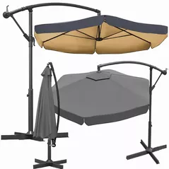 Зонт садовый Jumi OM-967854 Umbrelă de gradină XXL pe stalp, 350cm, Antracit