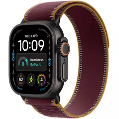 Смарт часы Apple Watch Ultra 4 GPS Cellular 49mm Black Titanium Case with Burgundy Trail Loop M/L MJC44