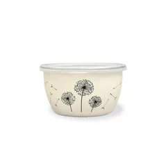 Контейнер для хранения пищи Metalac 51735 эмалированный Одуванчик 14cm, 1.1l, крышка пластик