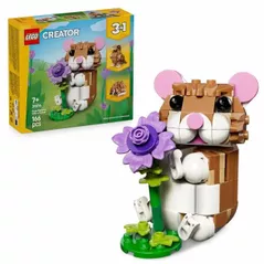 Set de construcție Lego 31376 Cute Hamster with a Flower
