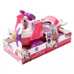 Толокар Kiddieland 53207 Самолёт Минни с подсветкой и звуком, розовый 1403D