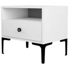 Noptieră Trendy Lizbon-535, Alb, 56x50x40cm (GTR001522)