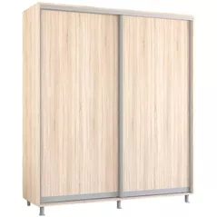 Dulap Mobildor-Lux Aron cu uși glisante (180x60x220H cm) Sonoma