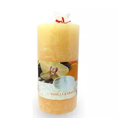 Свеча Promstore 46130 Zniczplast Свеча ароматизированная Decor 14x7cm, 60ч, Ваниль-Апельсин