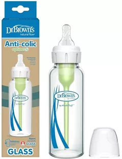 Поильник Dr. Brown's 072239321348 Biberon din sticla cu gat ingust Options+, 250ml