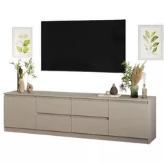 Comodă TV MebelStar NEO 4S2D 200x43x53 Cashmere (MBS-1012)