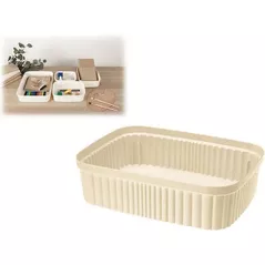 Короб для хранения Бытпласт 45493 Лоток Econova Velvet 2.65l, 25.5Х19Х7cm, сл.кость