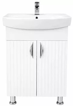 Dulap pentru lavoar Mashtab S12567 Aqua (CL) cu 2 uși 600x370x850 Alb mat