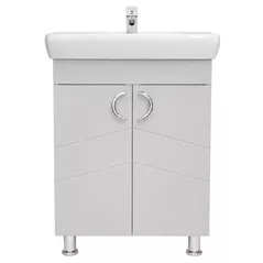Шкаф под умывальник Mashtab 12132 Alpin (ML) cu 2 uși 650x420x850 Bej mat