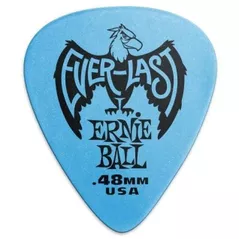 Accesoriu p/u instrumente muzicale Ernie Ball Everlast Pick Blue 0.48 mm 12 Pack - Pene pentru Chitară