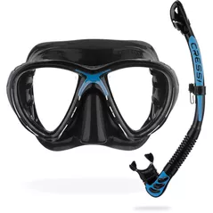 Accesoriu pentru înot Cressi-Sub Set inot BIG EYES EVOLUTION + ALPHA UD COMBO black/blue (WDS337520)