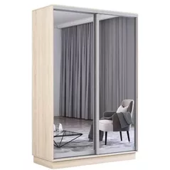 Шкаф Mobildor-Lux Fox uși glisante din oglinzi (130x60x240H cm) Sonoma